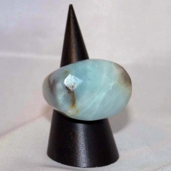 Ring Amazonit, Amazonitring, Steinring, Größe 57,8