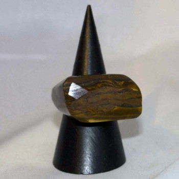 Ring Tigerauge, Steinring, Größe 58,5