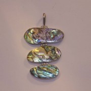 Anhänger Abalone, 3teilig, 925 Silber