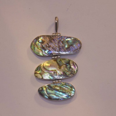 Anhänger Abalone, 3teilig, 925 Silber