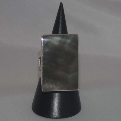 Ring Perlmutt, Perlmuttring, 925 Silber