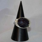 Ring Blaufluss, 925 Silber, Größe 56,8