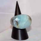 Ring Amazonit, Amazonitring, Steinring, Größe 57,8