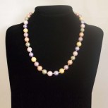 Halskette Muschelkernperlen, Muschelkern-Perlenkette, multicolour, 51 cm